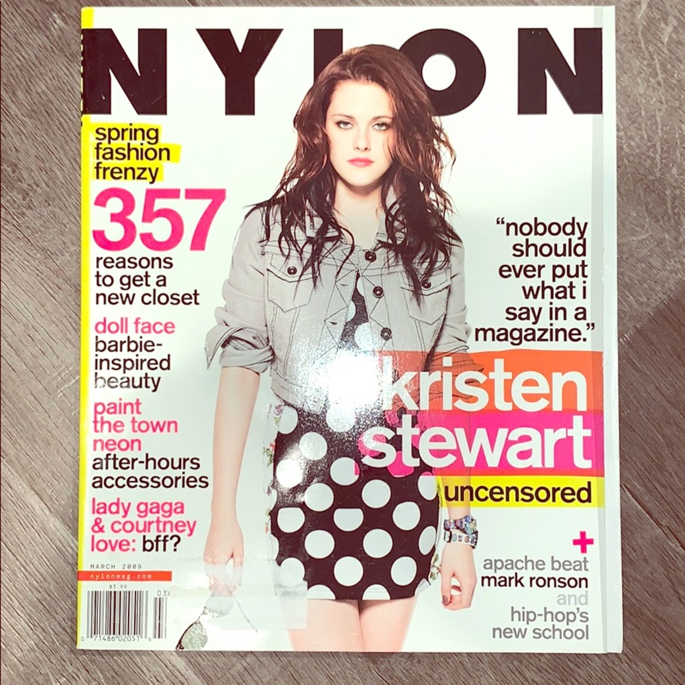 Kristen Stewart nylon magazine March 2009 issue